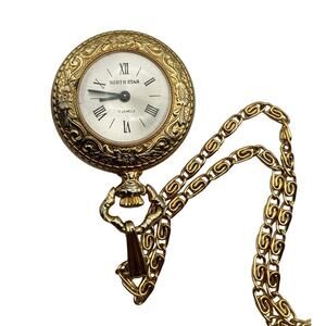 Vintage North Star 17 Jewels Pendant Wind up Watch-Working-with Necklace
